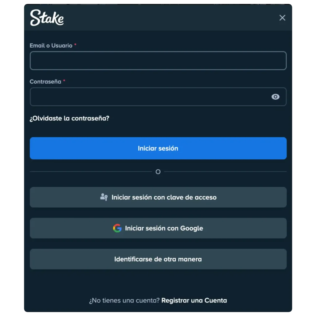 stake login